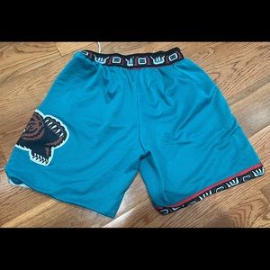 Vancouver Grizzlies Mitchell & Ness 1995/96 - Turquoise Basketball Shorts